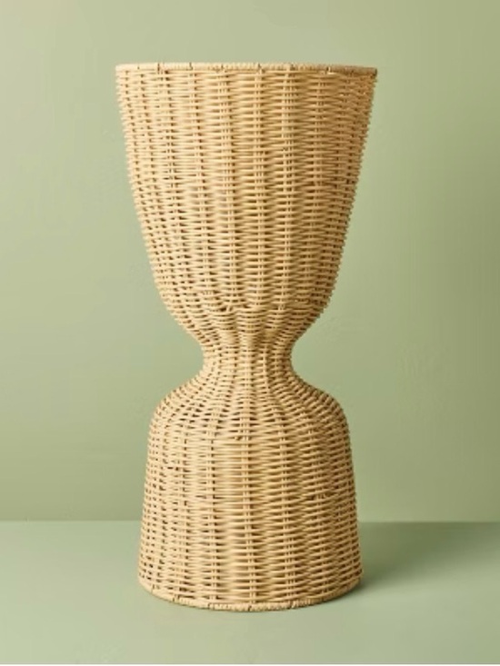 Hearth & Hand Other - Rattan Reversible Outdoor Planter Basket - Hearth & Hand - 24 in NWOT